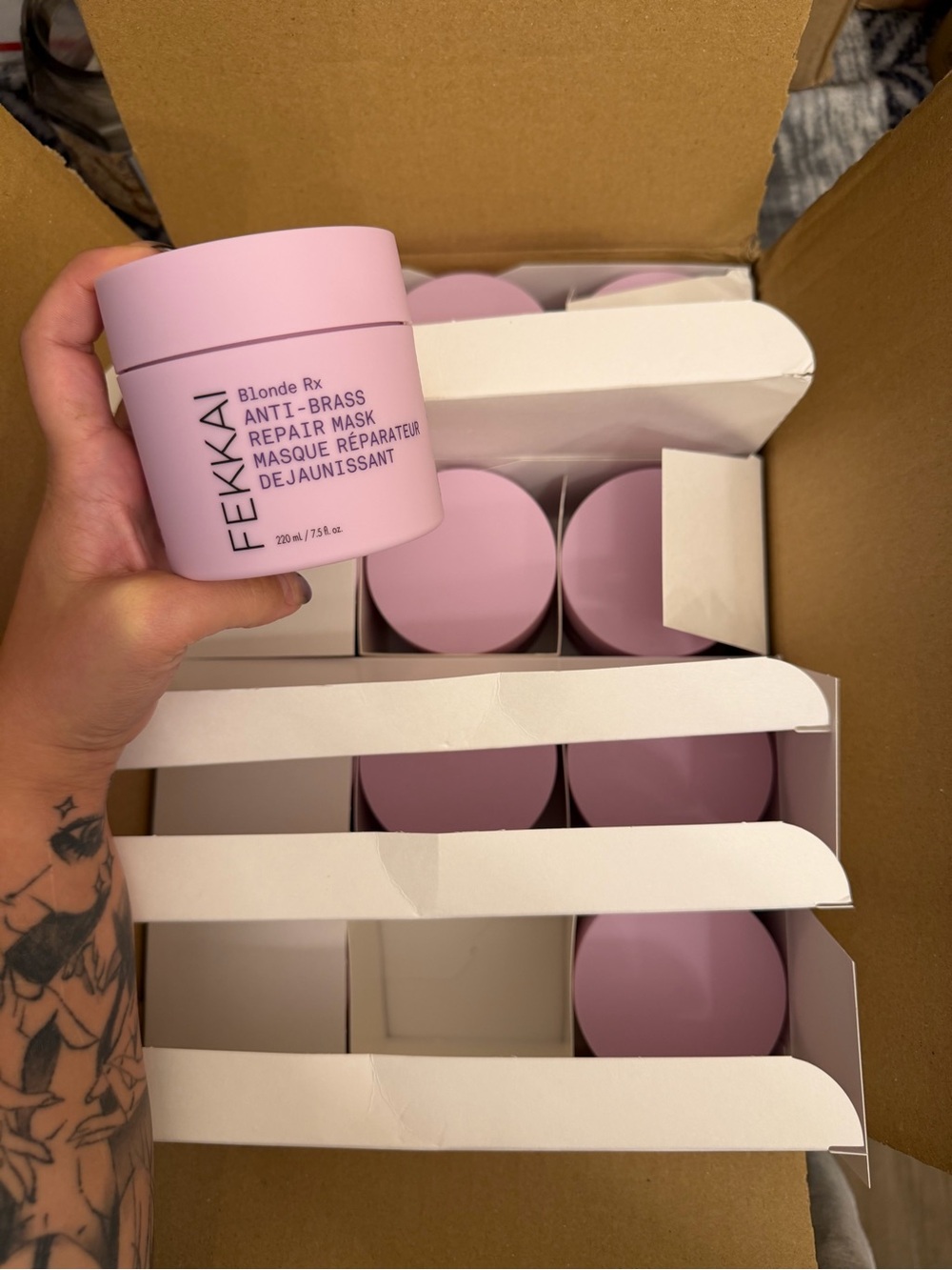 Fekkai Blonde Rx Anti-Brass Repair Mask — Pink